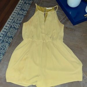 Lush gold romper!